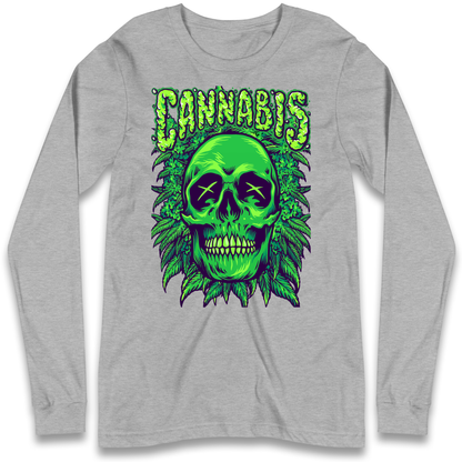 Cannabis Skull Longsleeve T Shirt