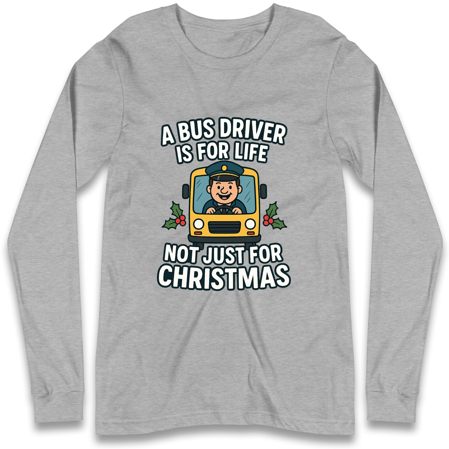 Bus Driver Christmas Longsleeve T Shirt