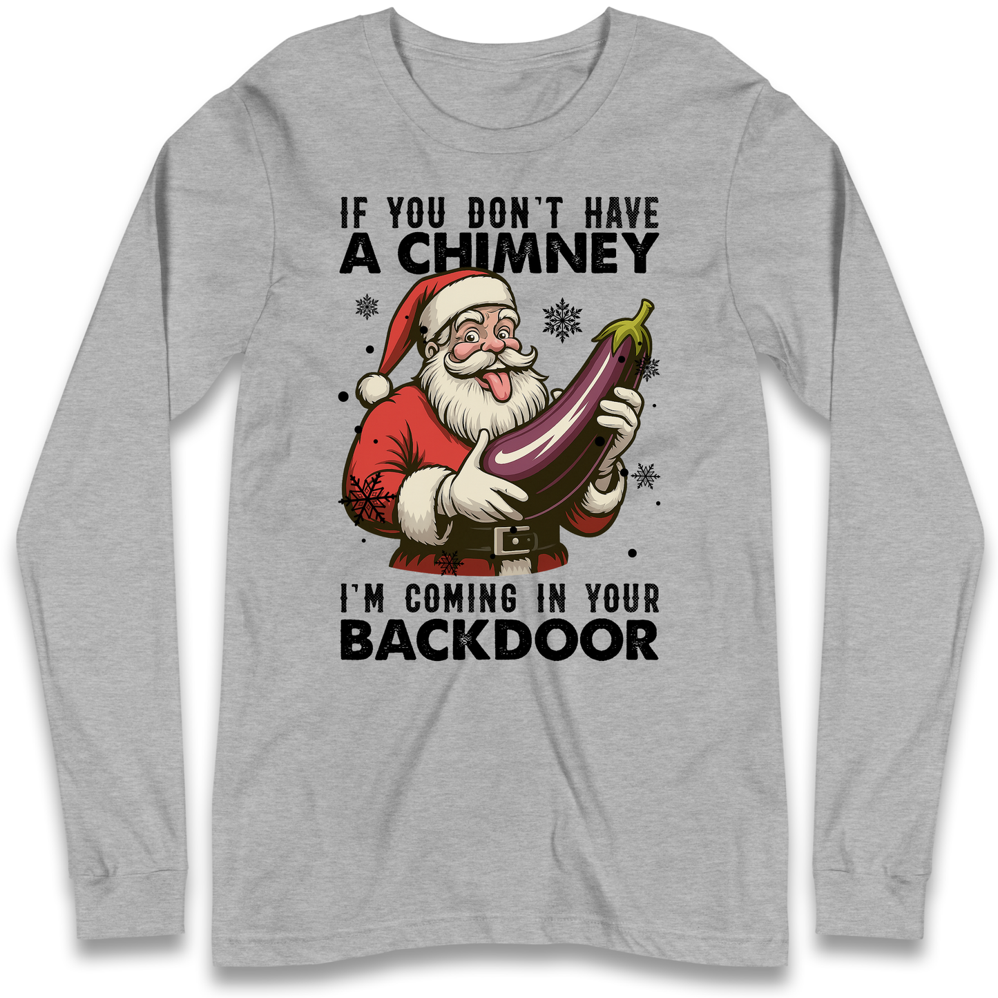 Santa Back Door Longsleeve T-Shirt