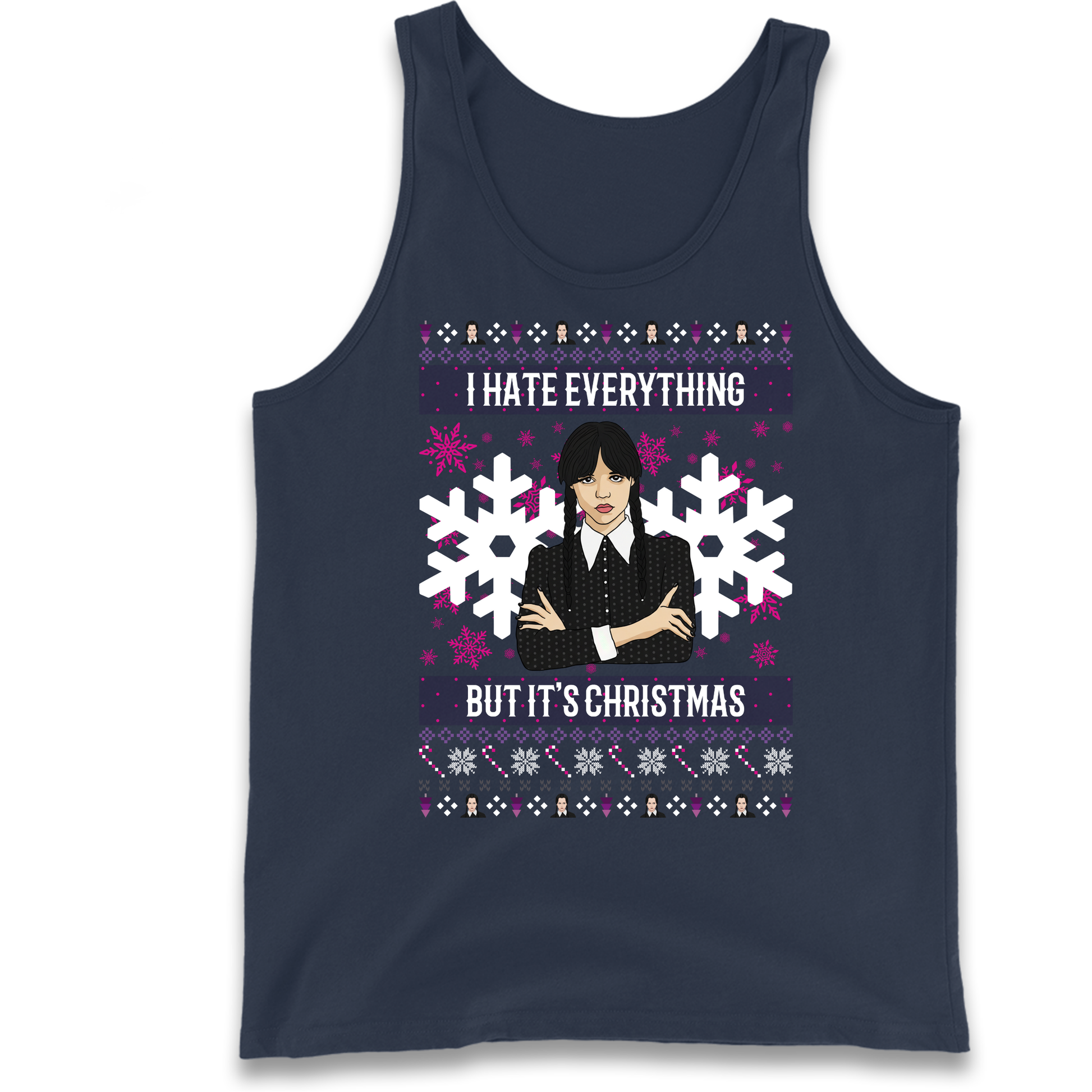 Wednesday addams Christmas Tank Top
