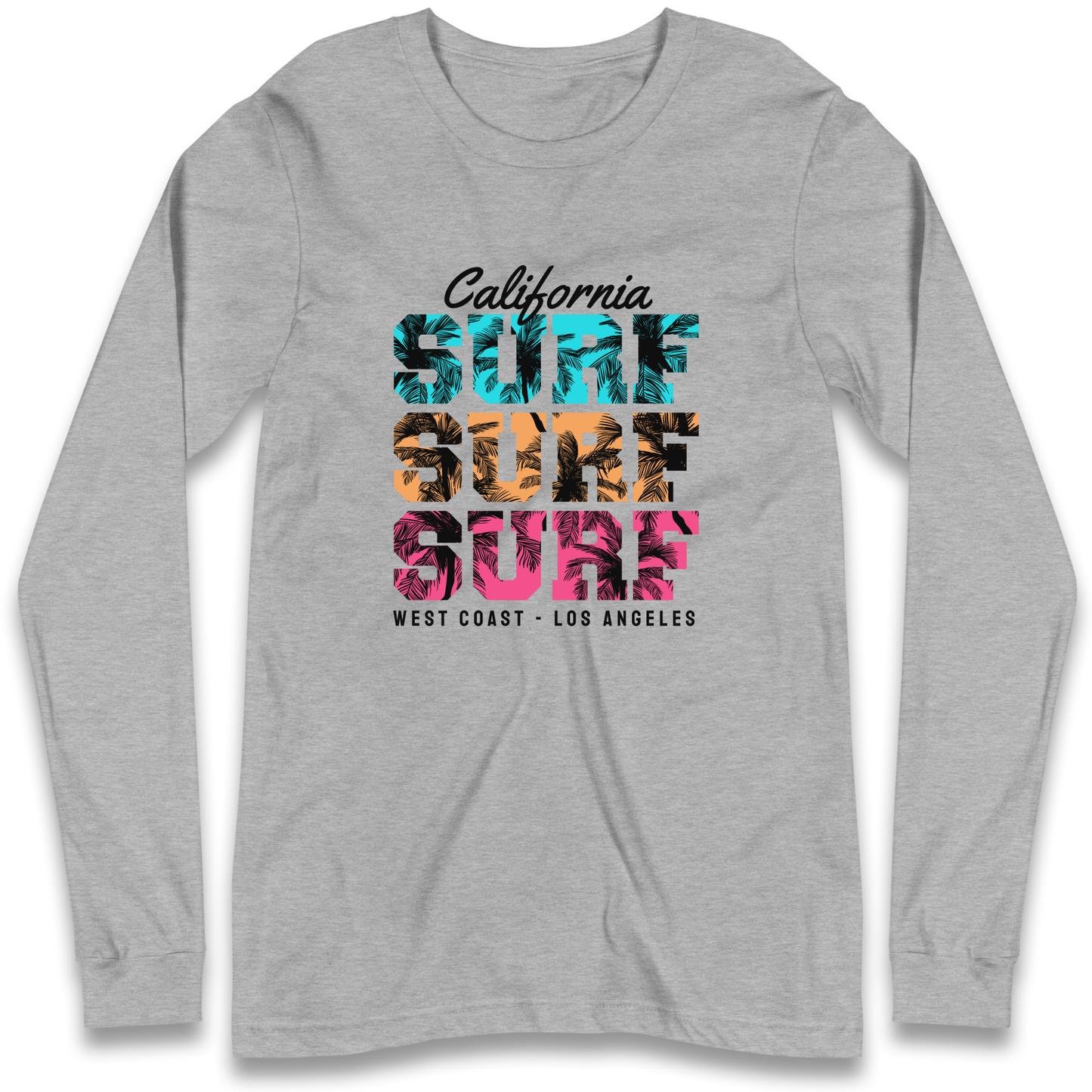 California Surf Surf Surf Longsleeve T Shirt
