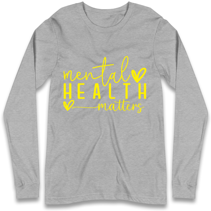 Yellow Mental Health Longsleeve T Shirt