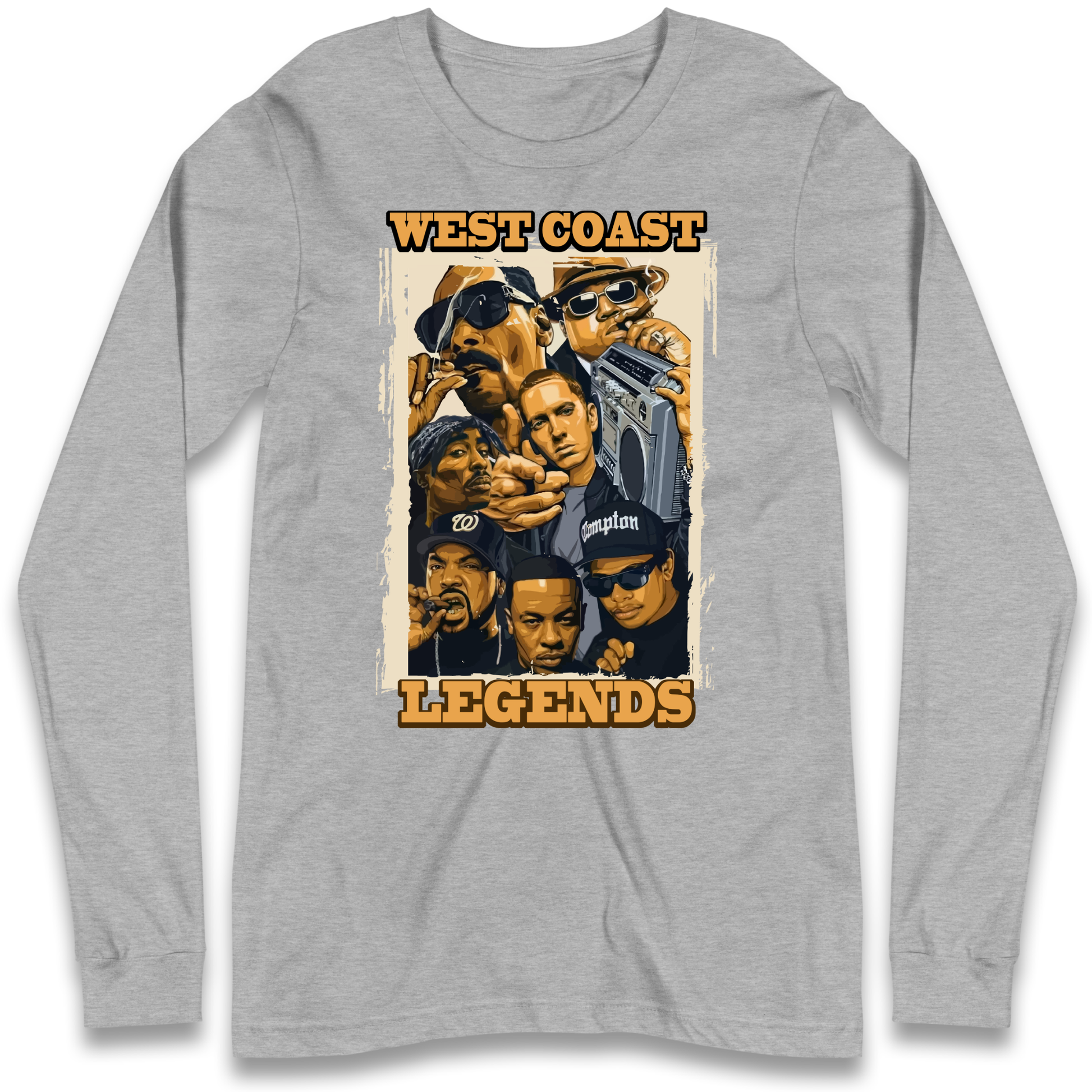 West Coast Legends Rappers Longsleeve T Shirt
