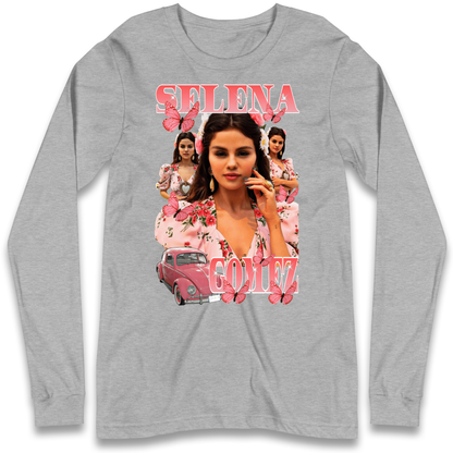 Selena Gomez Pink Longsleeve T Shirt