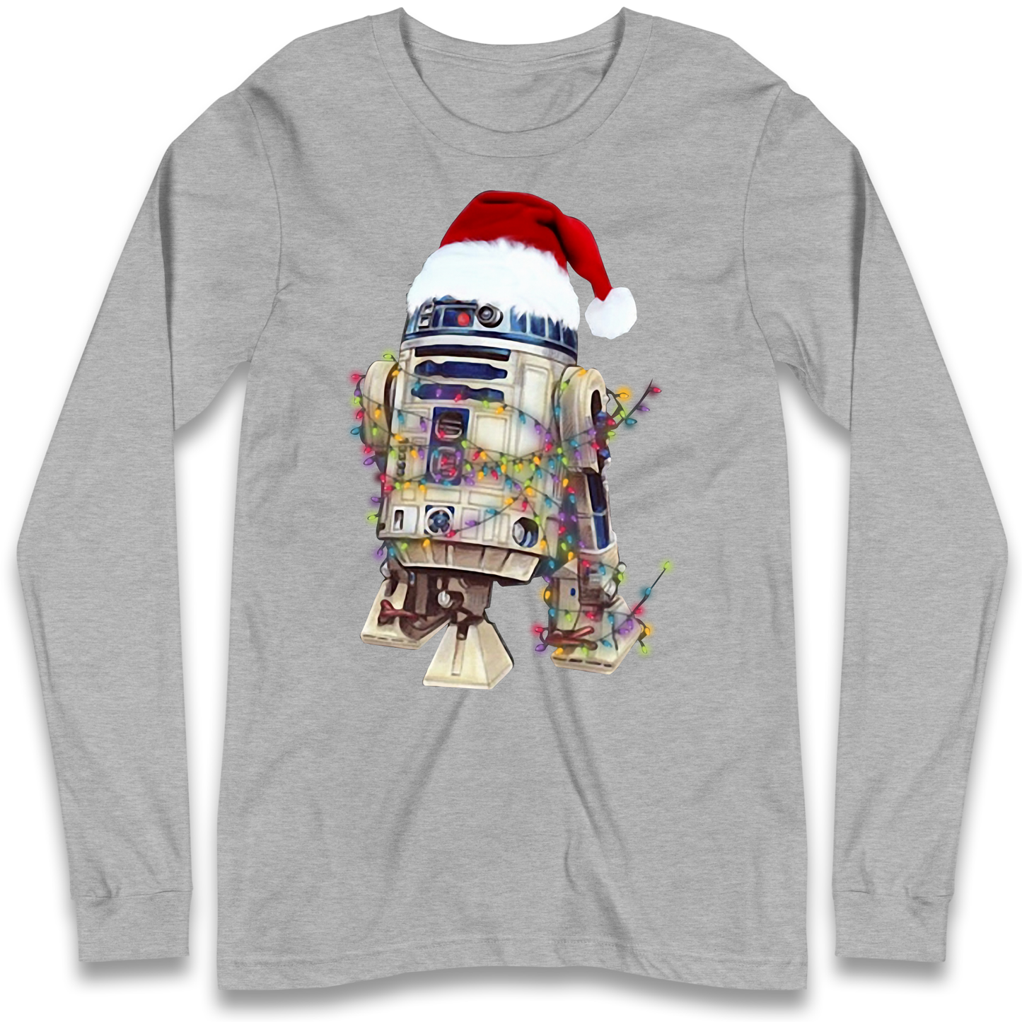R2D2 Christmas Santa Christmas Longsleeve T Shirt
