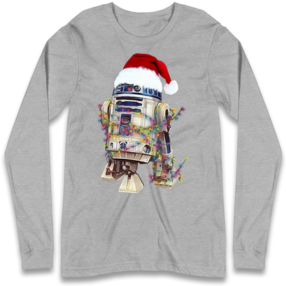 R2D2 Christmas Santa Christmas Longsleeve T Shirt