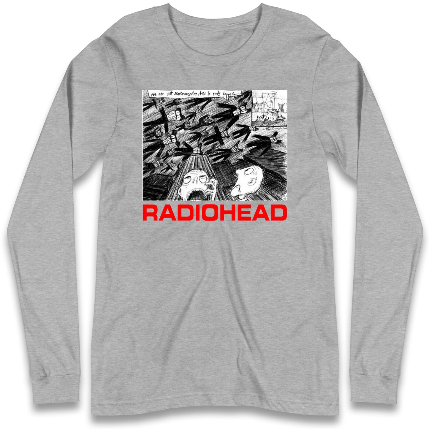 Radiohead We Are Not Screaming Longsleeve T Shirt