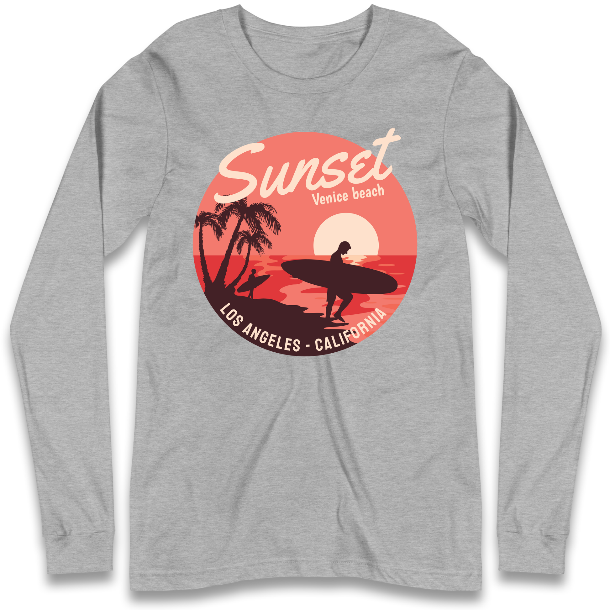 Sunset Venice Beach Longsleeve T Shirt