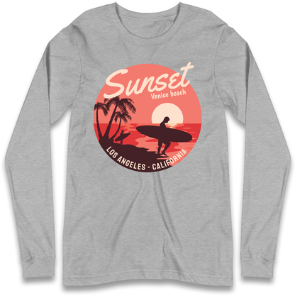 Sunset Venice Beach Longsleeve T Shirt