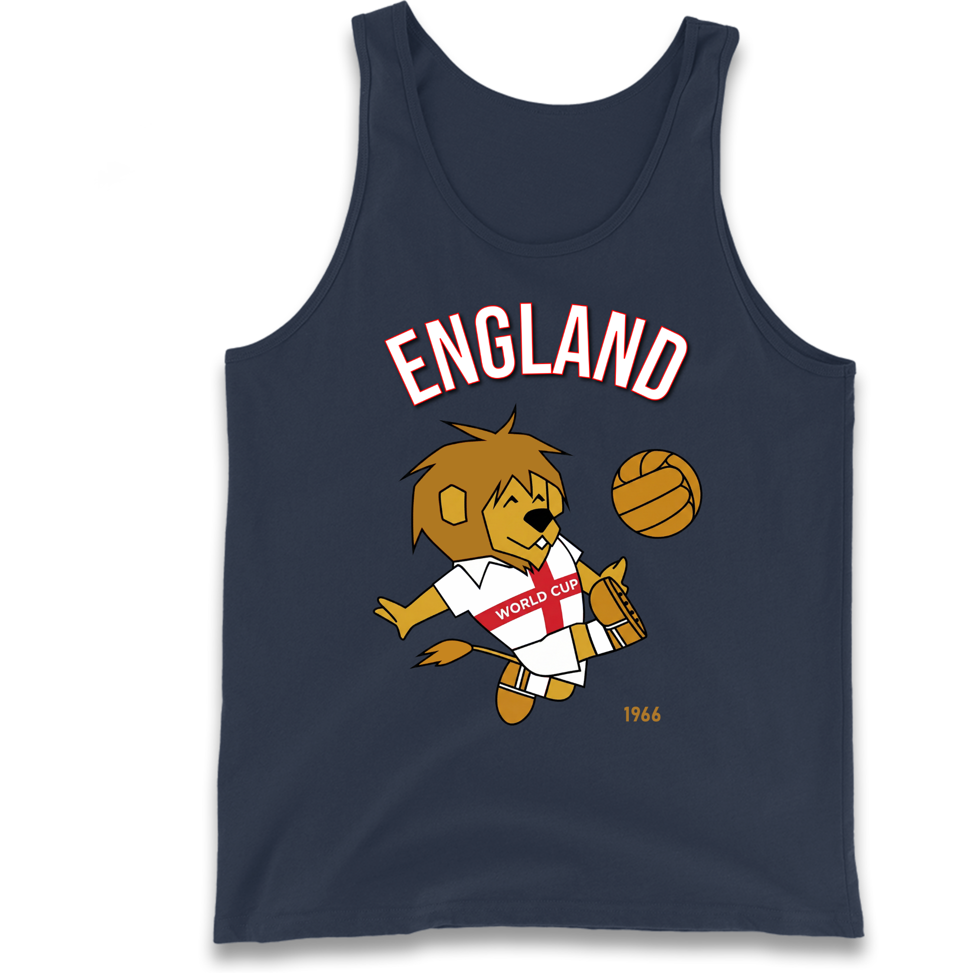 England World Cup Willie 1966 Football Tank Top