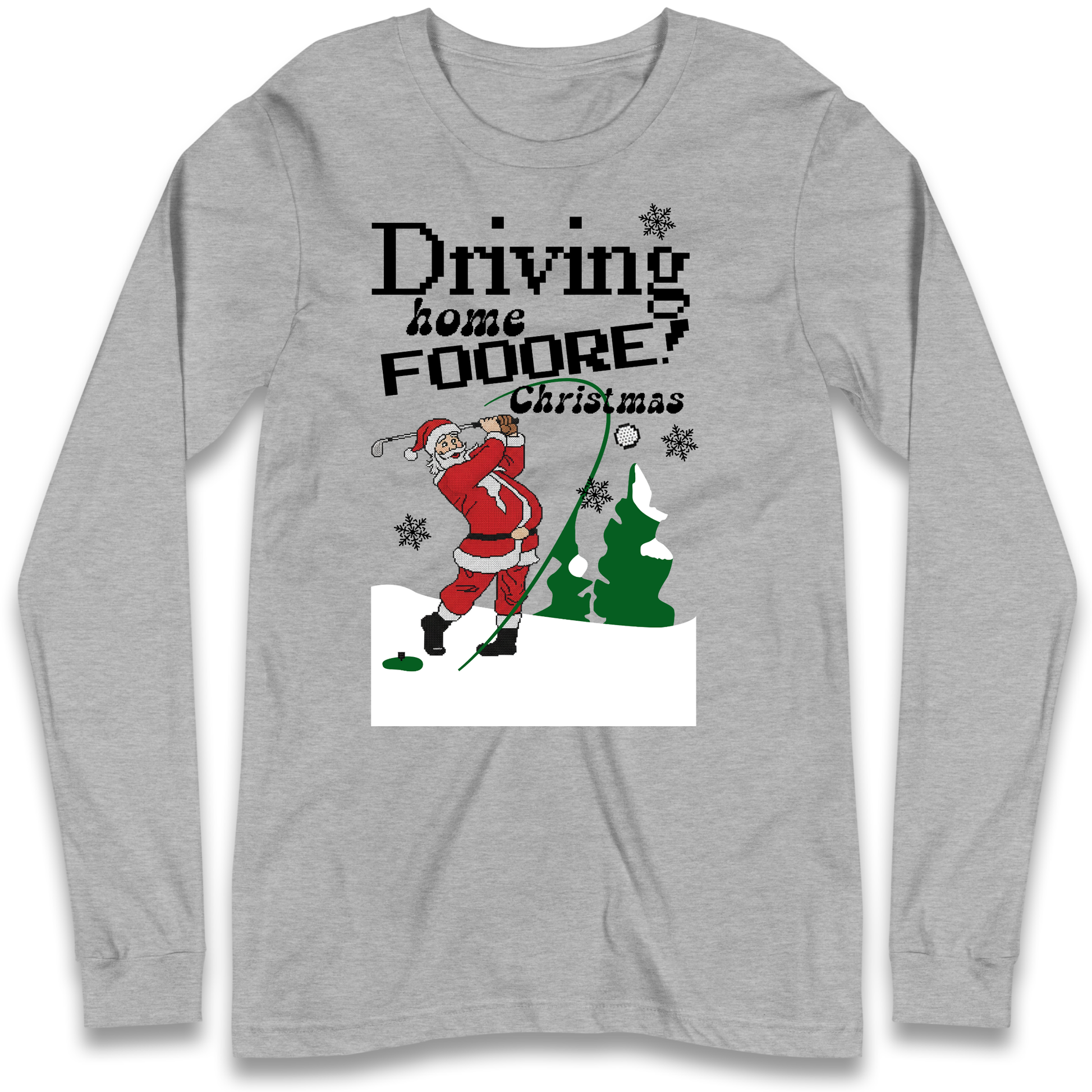 Christmas Golf Longsleeve T-Shirt