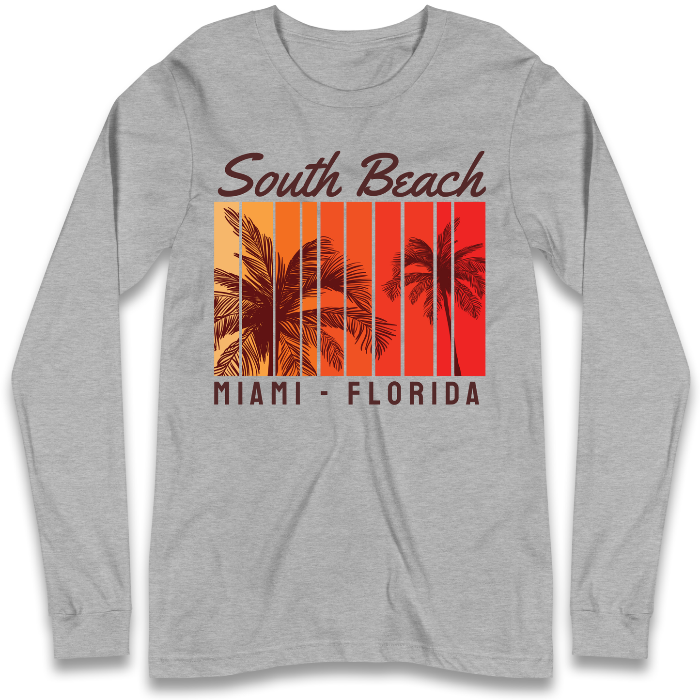 South Beach Miami Florida Longsleeve T Shirt
