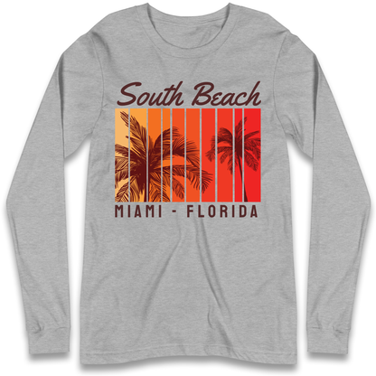 South Beach Miami Florida Longsleeve T Shirt