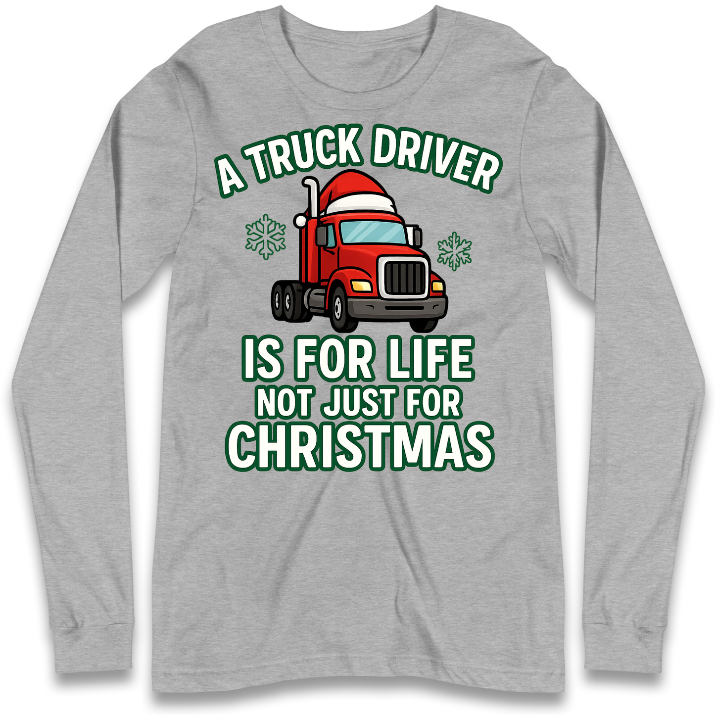 Truck Driver Christmas Longsleeve T Shirt