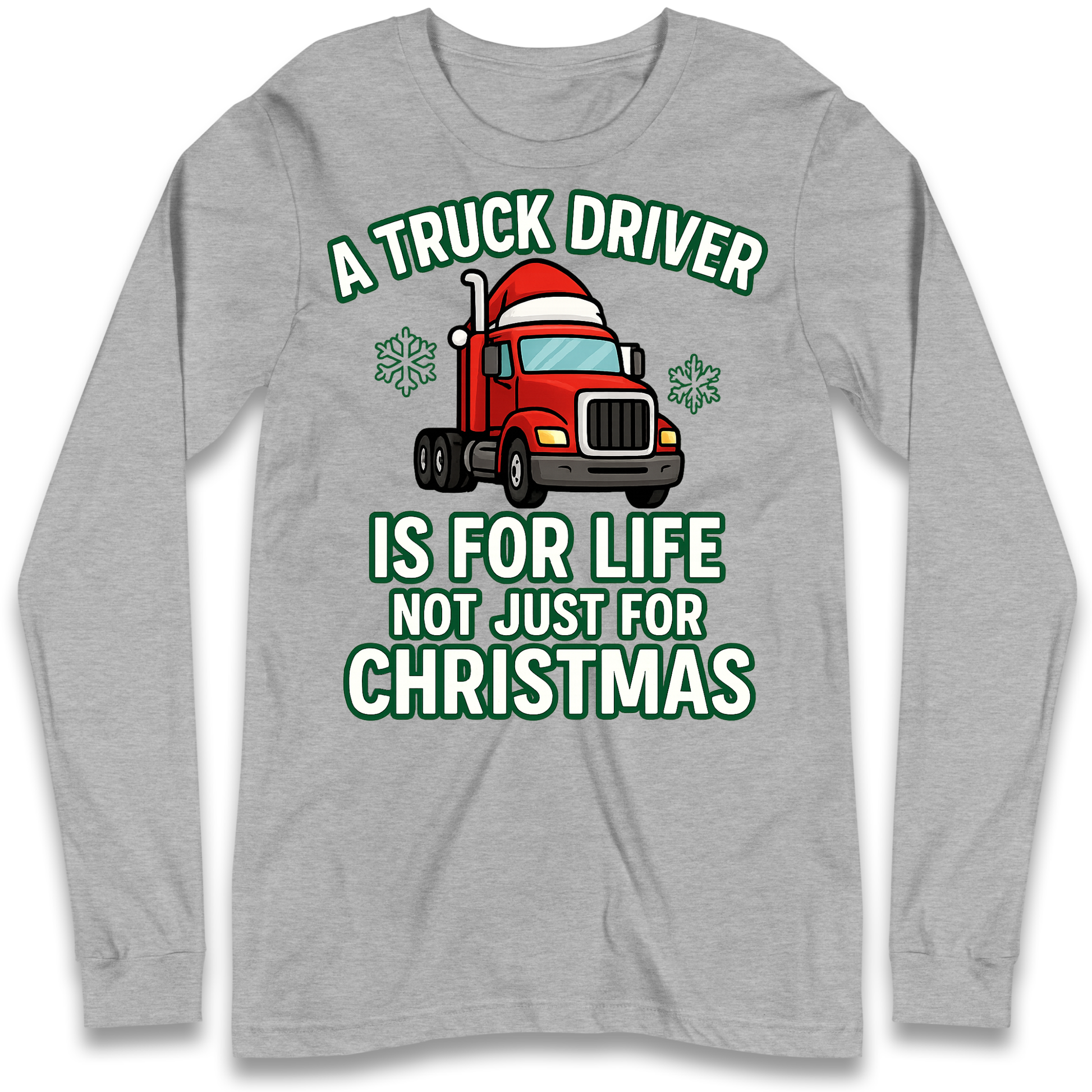 Truck Driver Christmas Longsleeve T Shirt