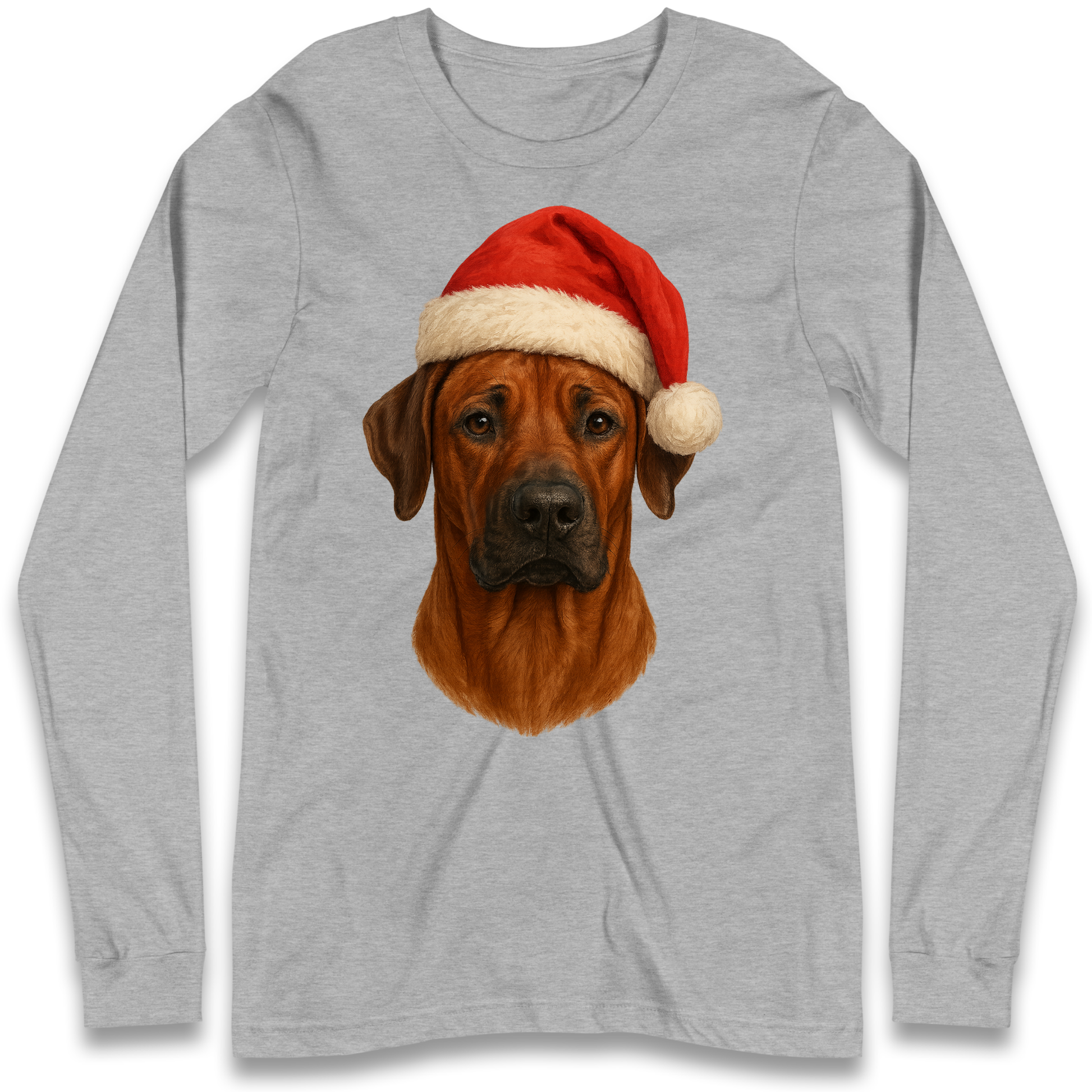 Rhodesian Ridgeback Christmas Longsleeve T-Shirt