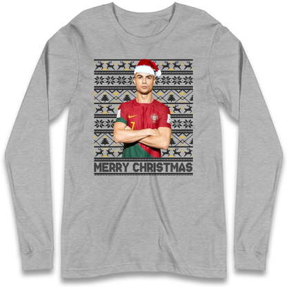 Merry Christmas Ronaldo Longsleeve T Shirt