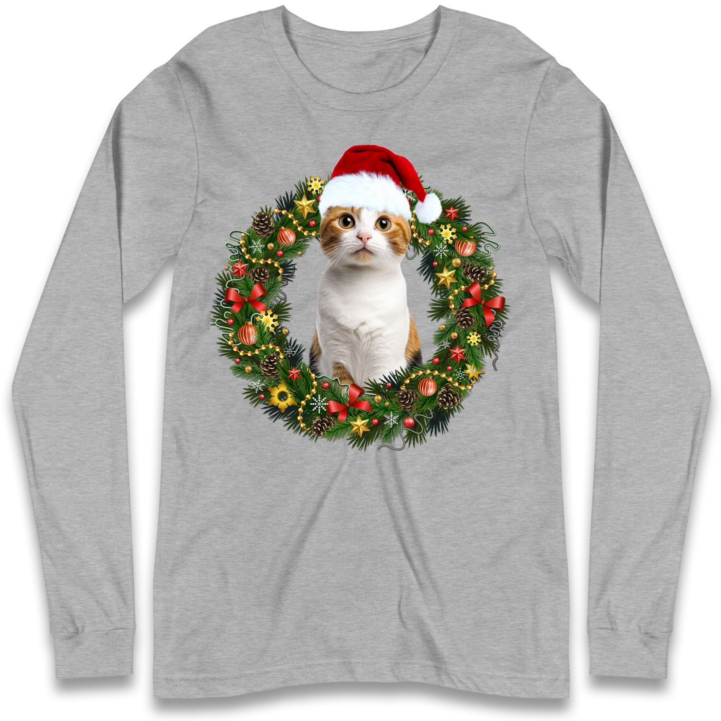 Cat Christmas Longsleeve T Shirt
