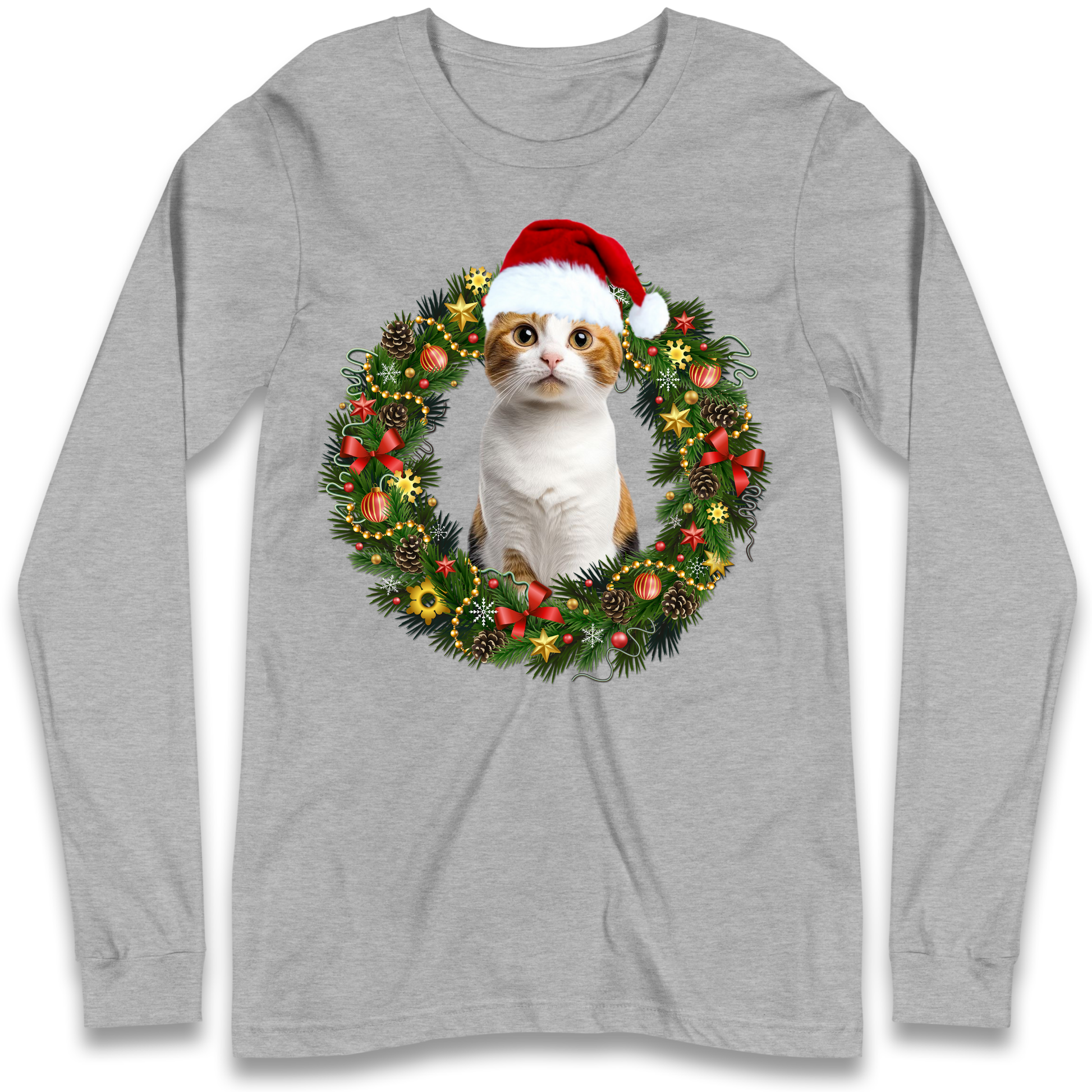 Cat Christmas Longsleeve T Shirt