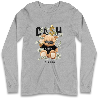 Teddy Bear Billionaire Streetwear Longsleeve T Shirt