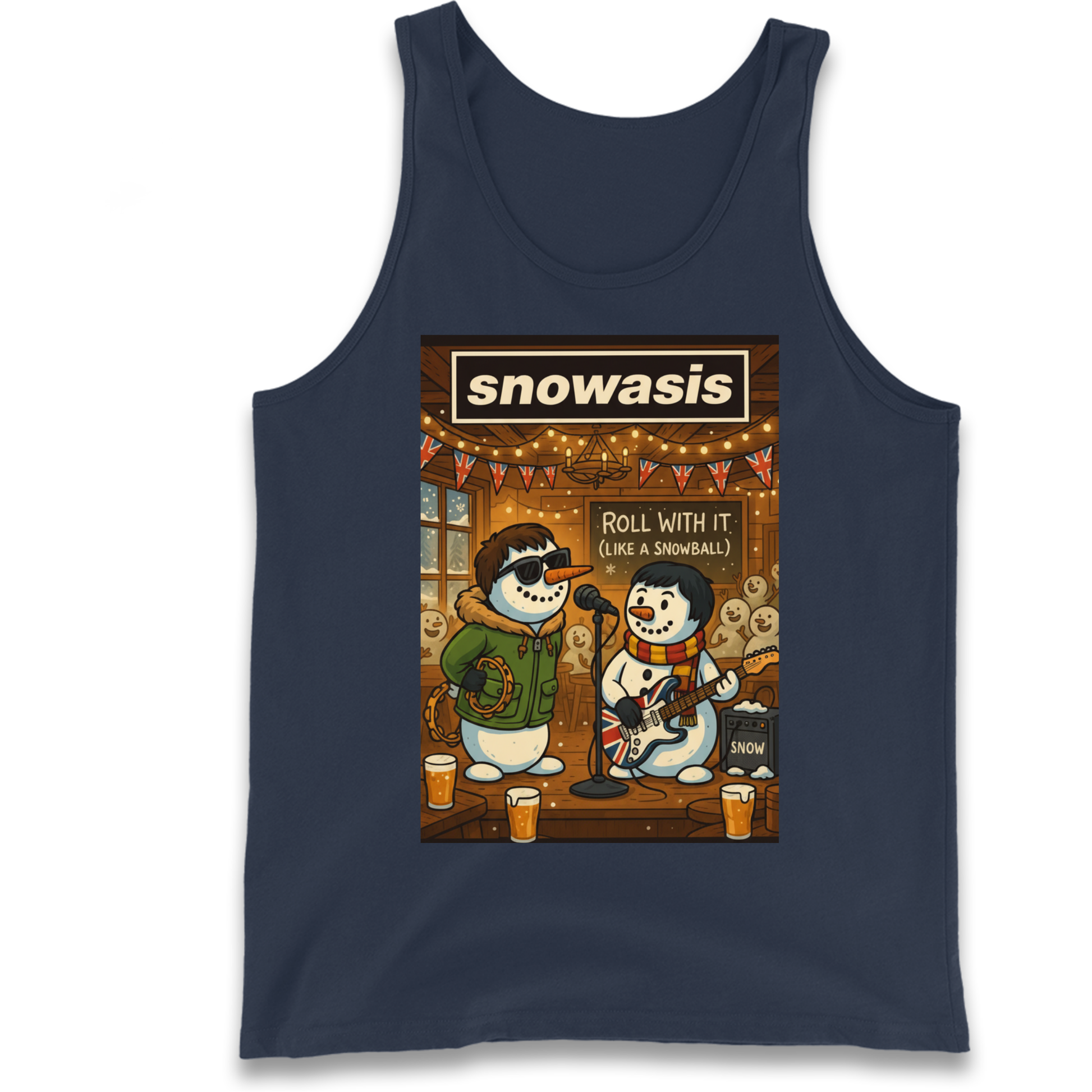 Snowasis Roll Christmas Tank Top