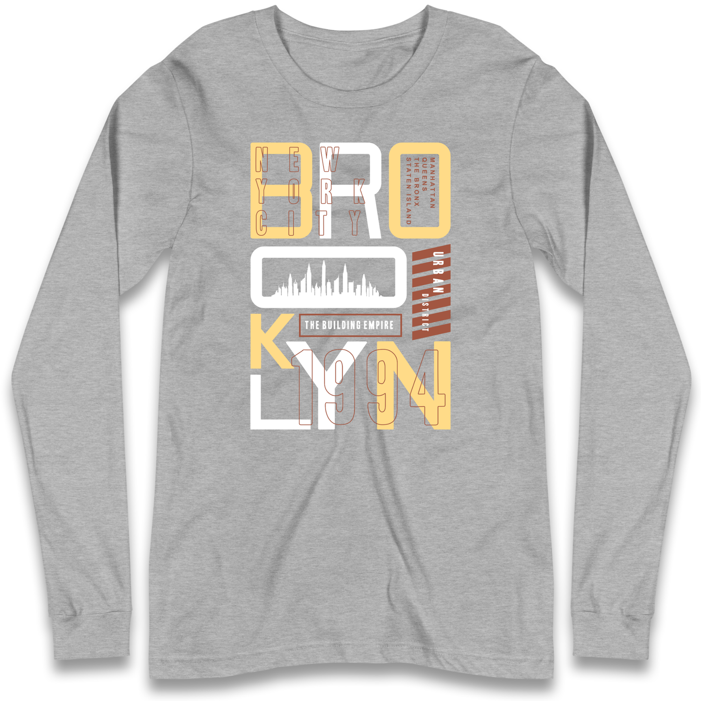 Brooklyn New York Urban District Longsleeve T Shirt