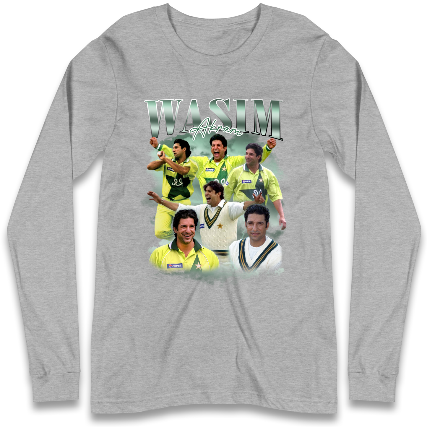 Wasim Akram Longsleeve T Shirt