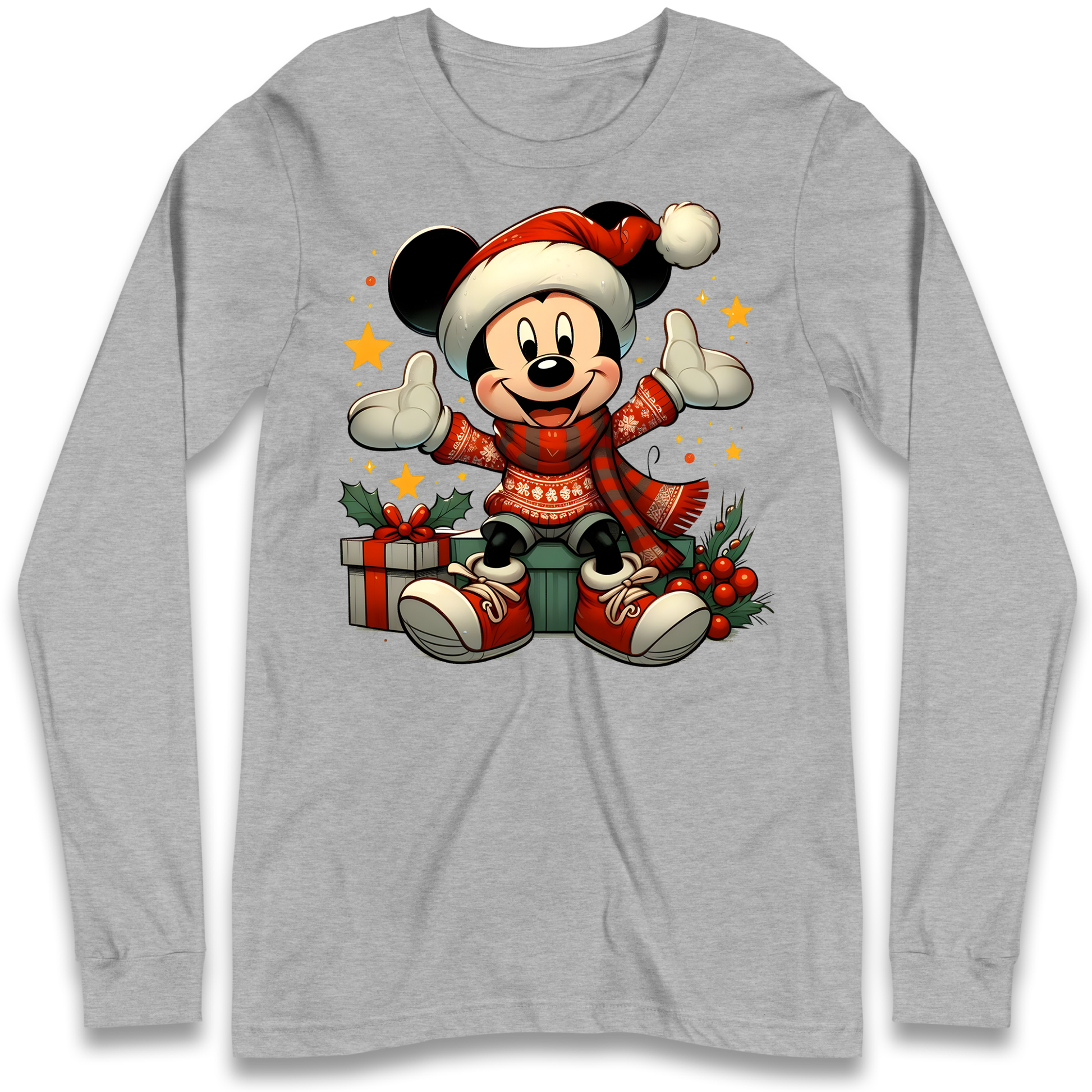 Micky Mouse Christmas Longsleeve T Shirt