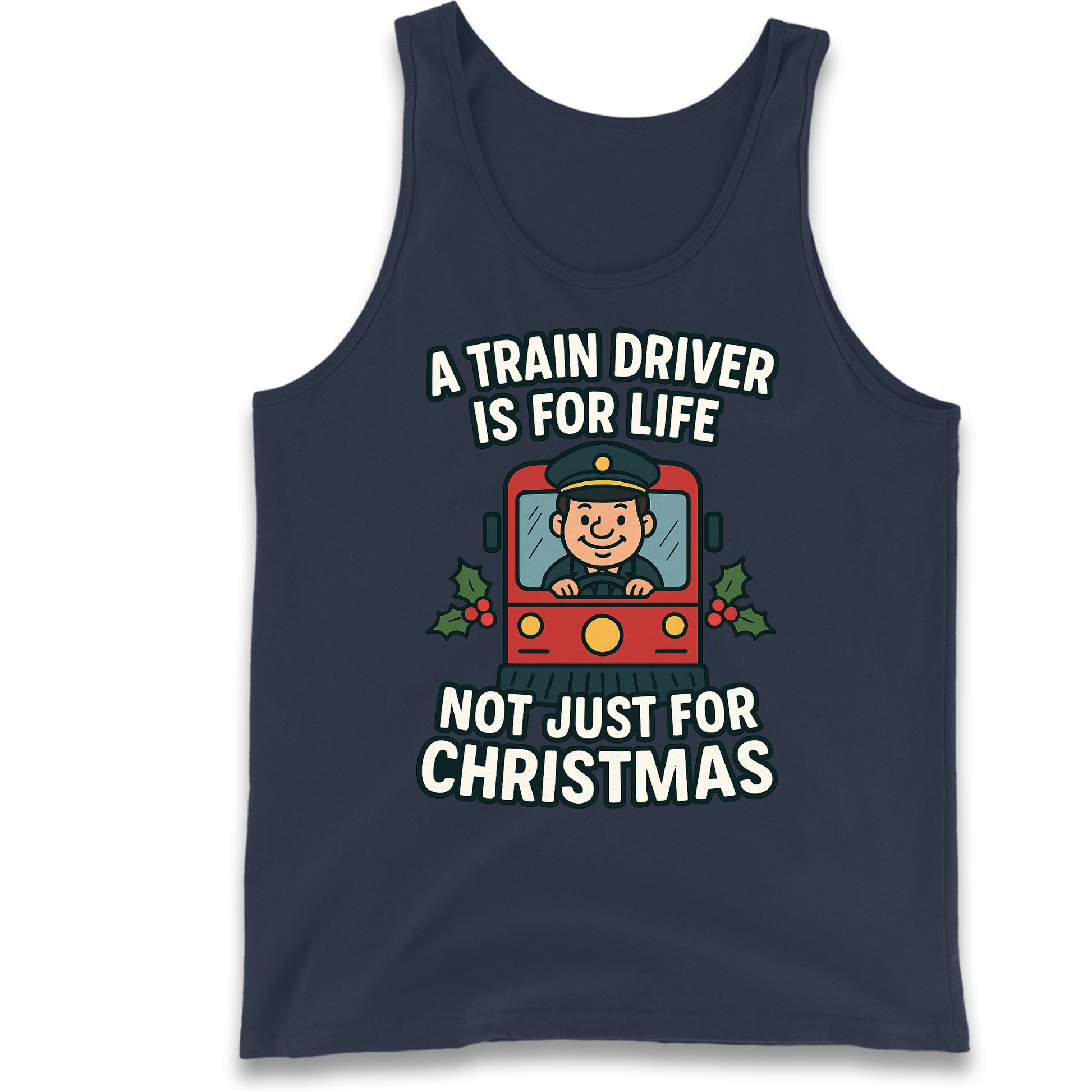 Train Driver Christmas Tank Top