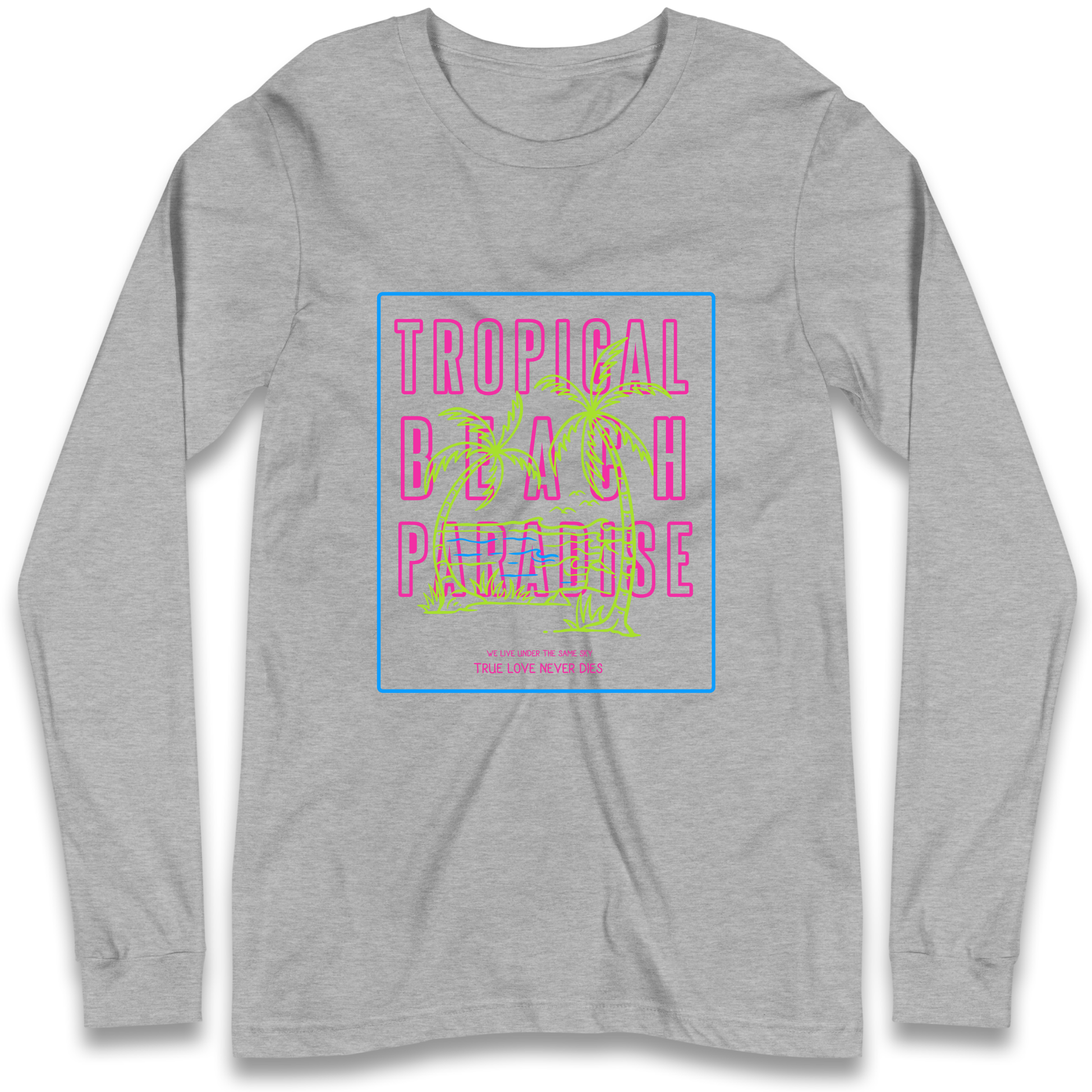 Tropical Beach Paradise Longsleeve T Shirt