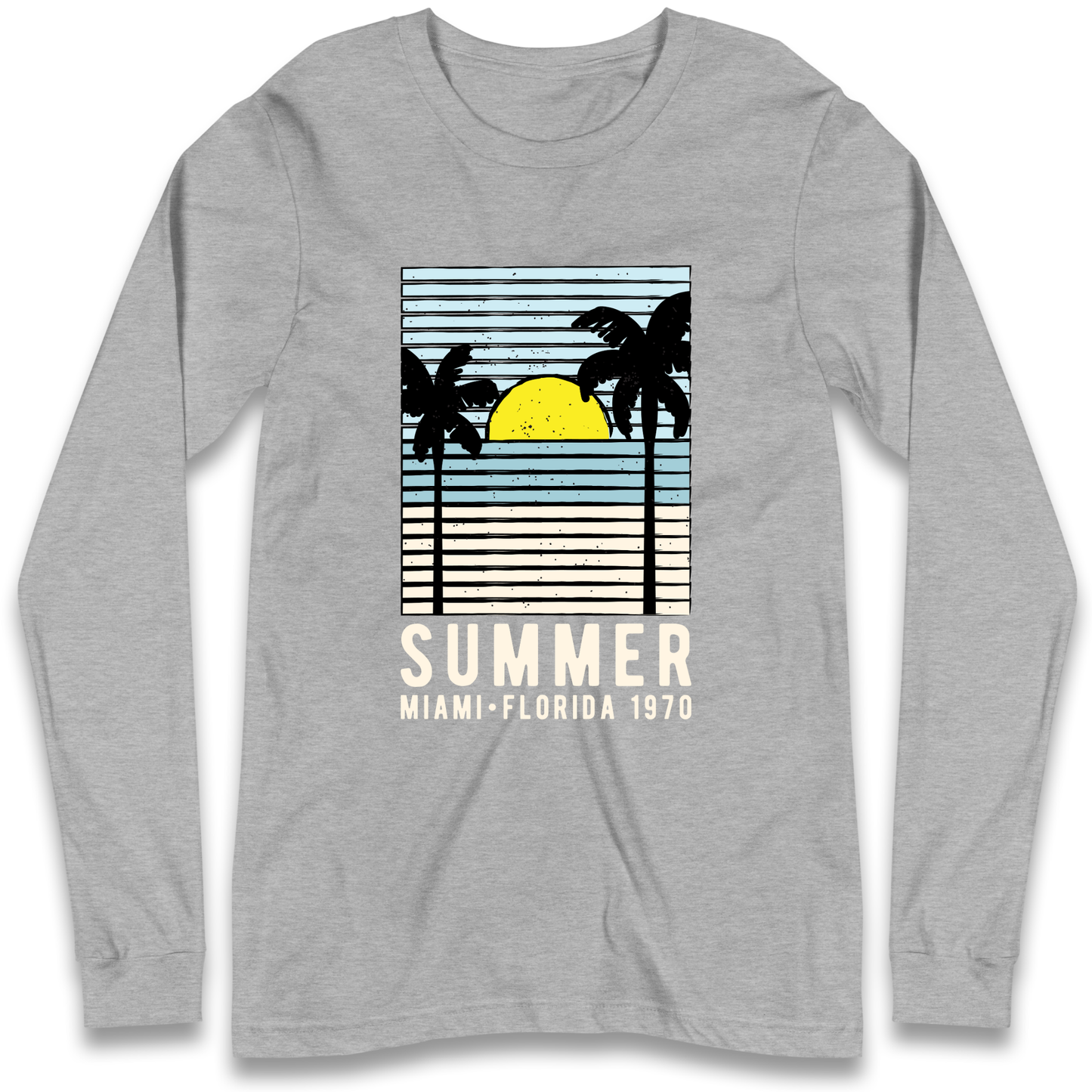 Summer Miami Florida 1970 Longsleeve T Shirt