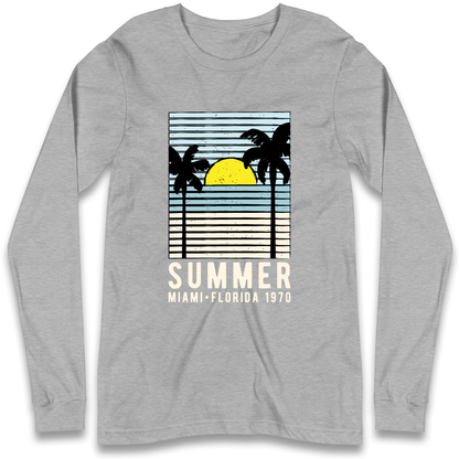 Summer Miami Florida 1970 Longsleeve T Shirt