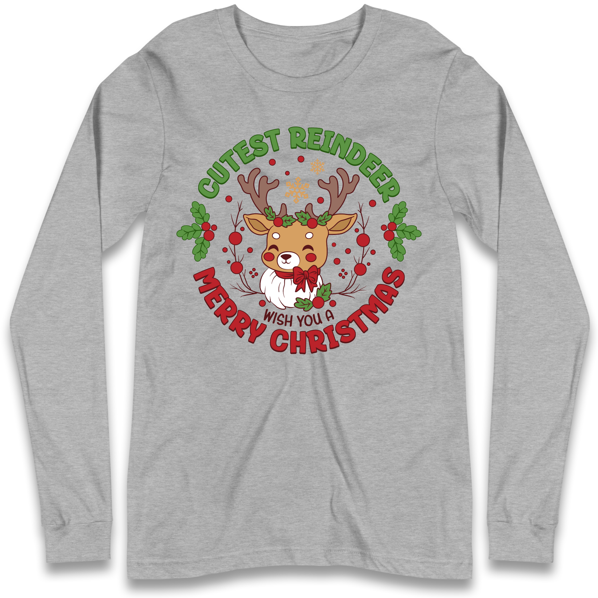 Cutest Reindeer Longsleeve T Shirt