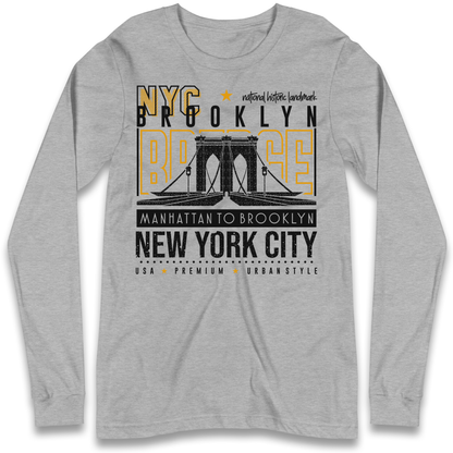 NYC Brooklyn Bridge Longsleeve T Shirt