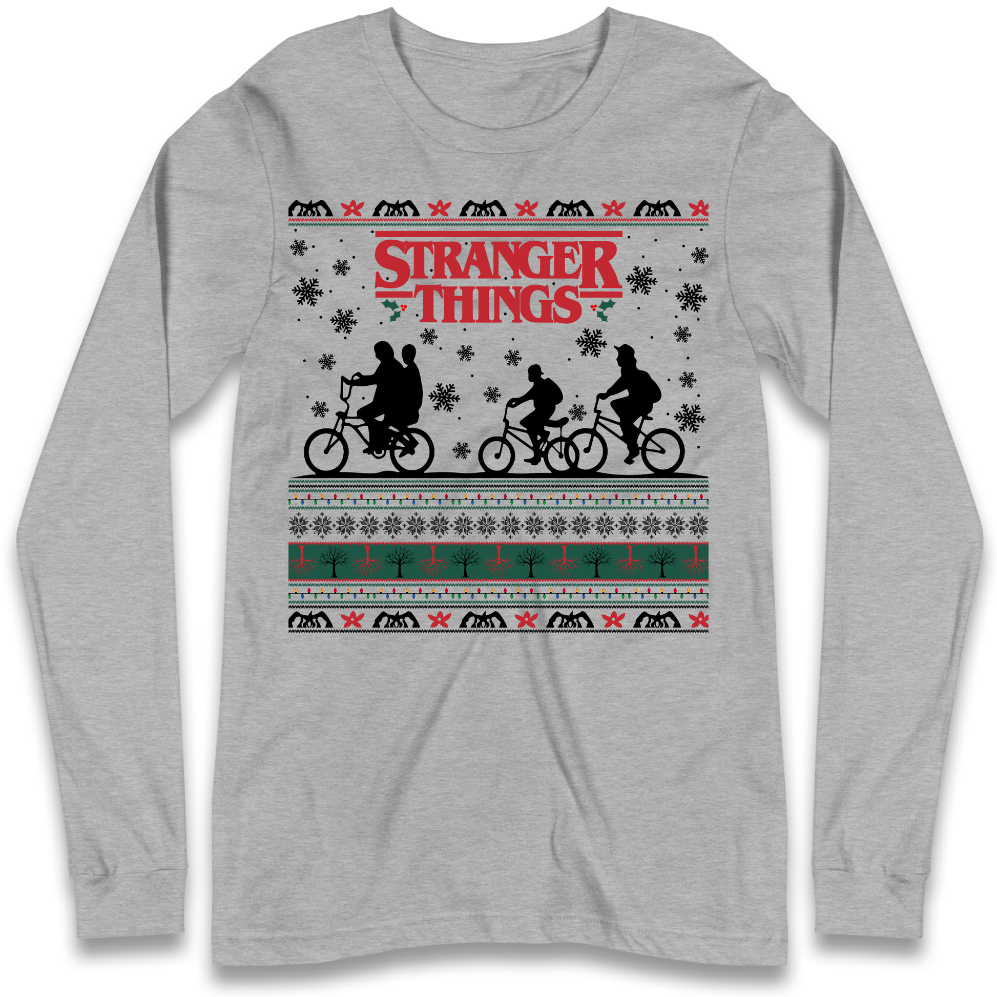 Stranger Things Christmas Longsleeve T Shirt