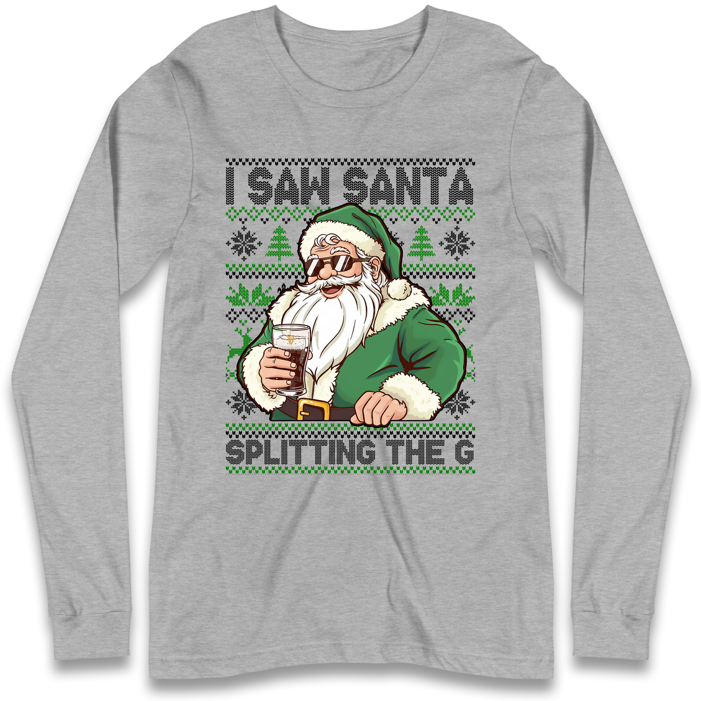 Santa Splitting The G Longsleeve T-Shirt