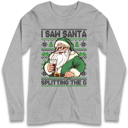 Santa Splitting The G Longsleeve T-Shirt