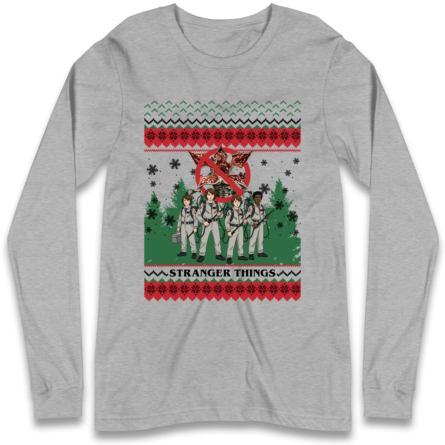 Stranger Things Demogorgon Christmas Longsleeve T Shirt