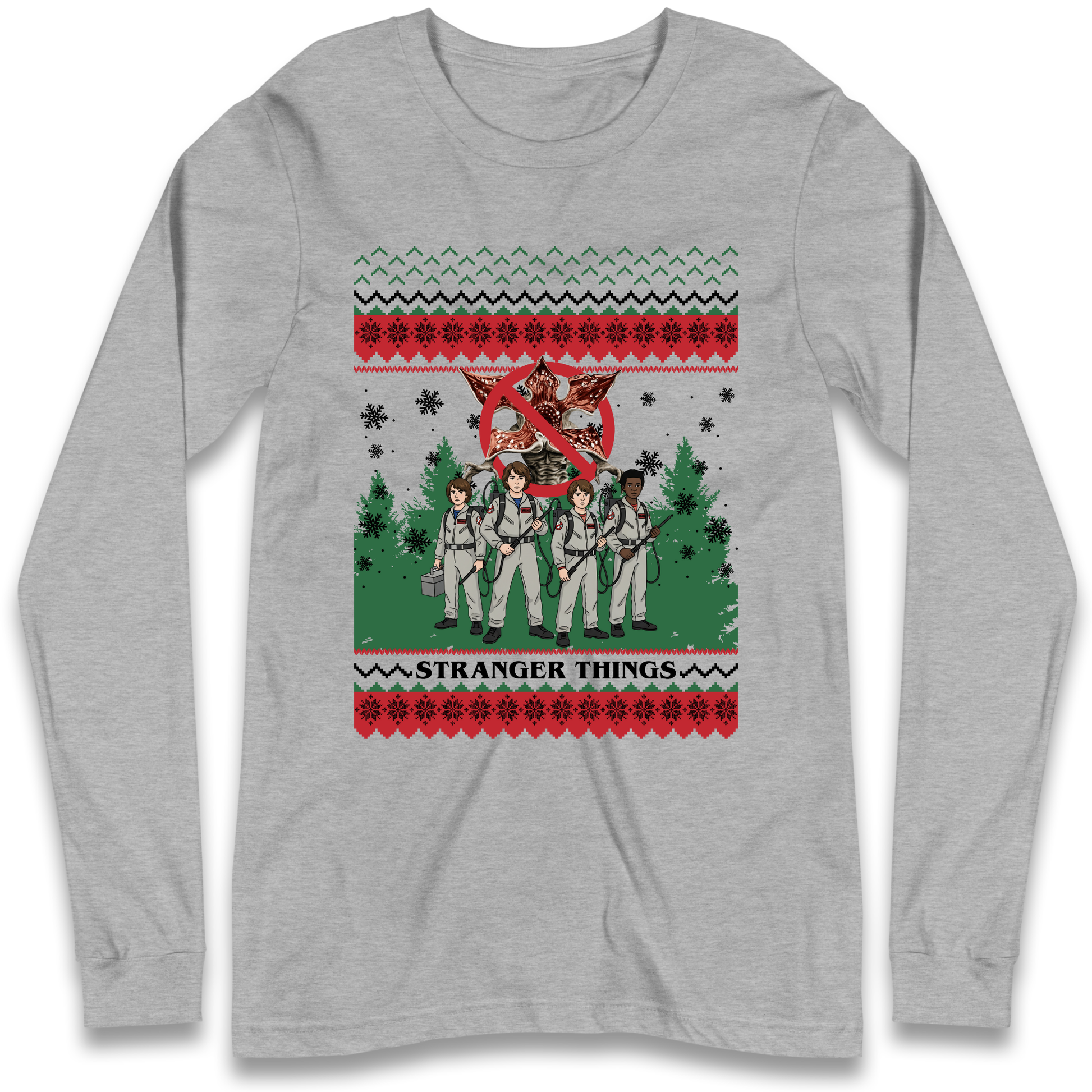 Stranger Things Demogorgon Christmas Longsleeve T Shirt