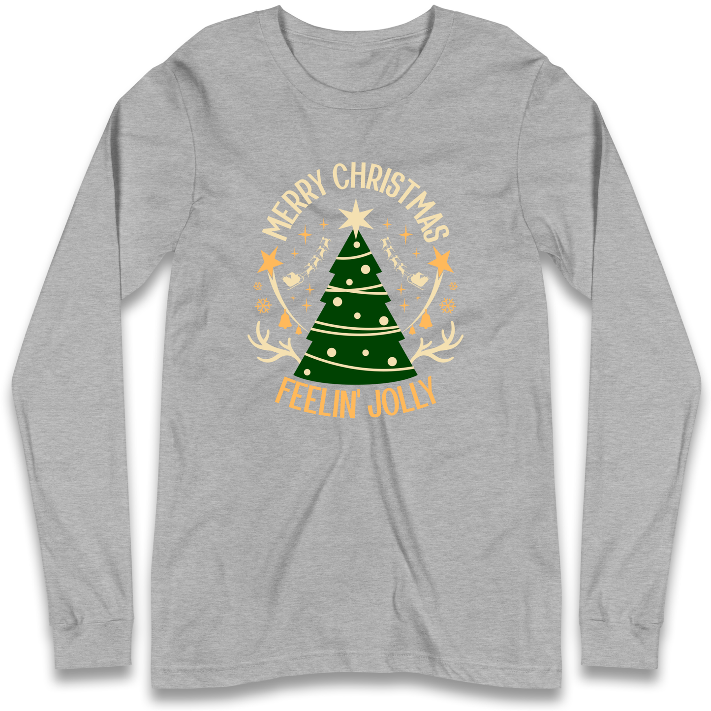 Merry Christmas Feeling Jolly Christmas Longsleeve T Shirt