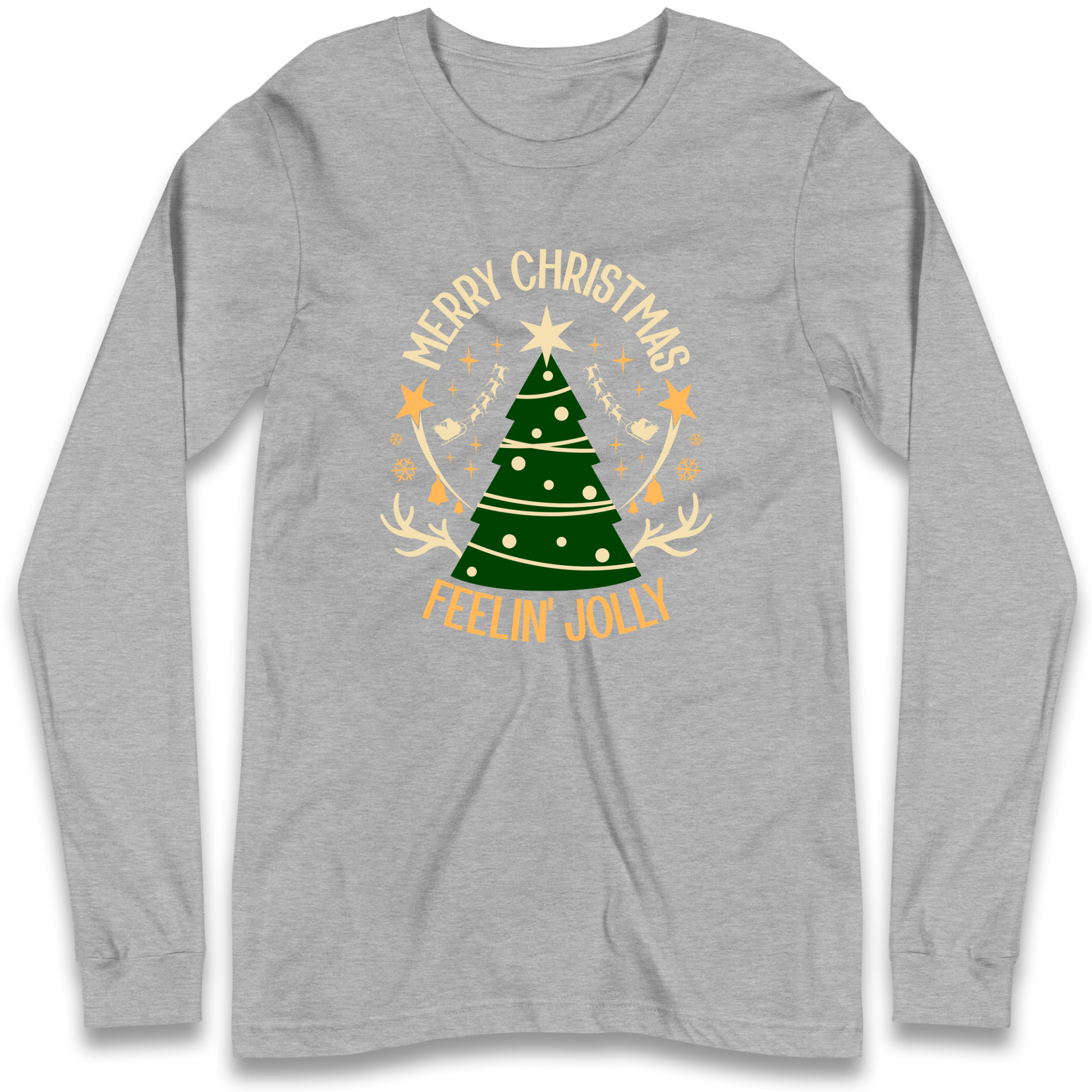 Merry Christmas Feeling Jolly Christmas Longsleeve T Shirt
