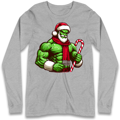 The Hulk Candy Cane Santa Longsleeve T Shirt