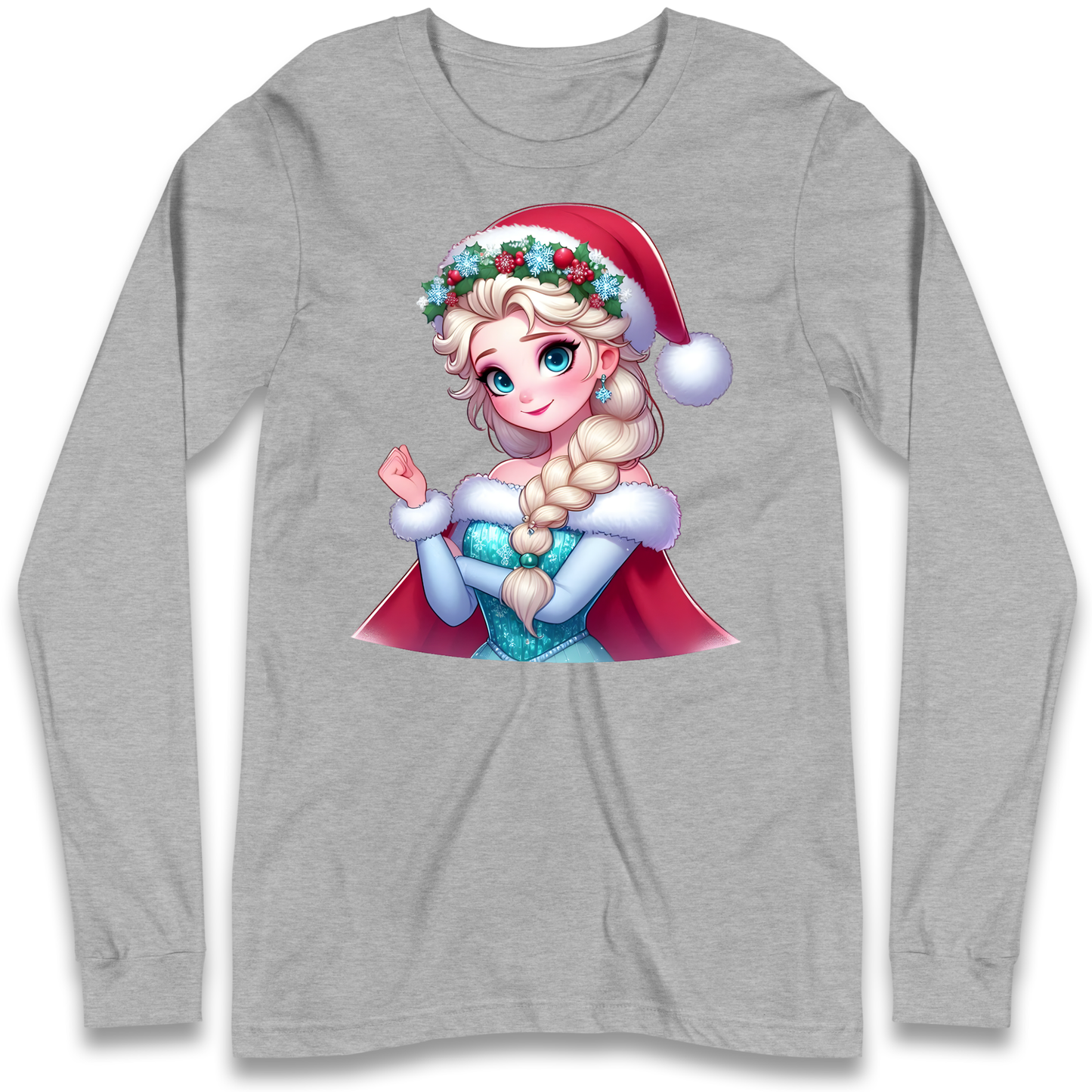 Elsa Frozen Santa Longsleeve T Shirt