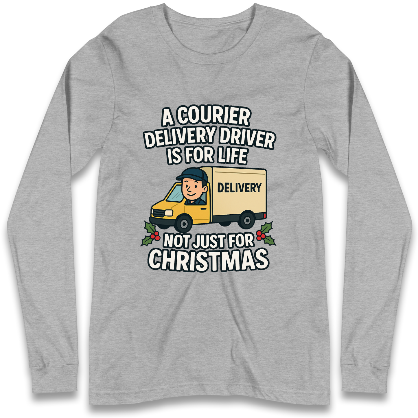 Courier Delivery Driver Christmas Longsleeve T Shirt