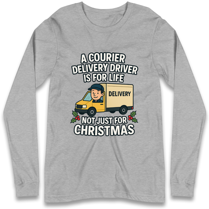 Courier Delivery Driver Christmas Longsleeve T Shirt