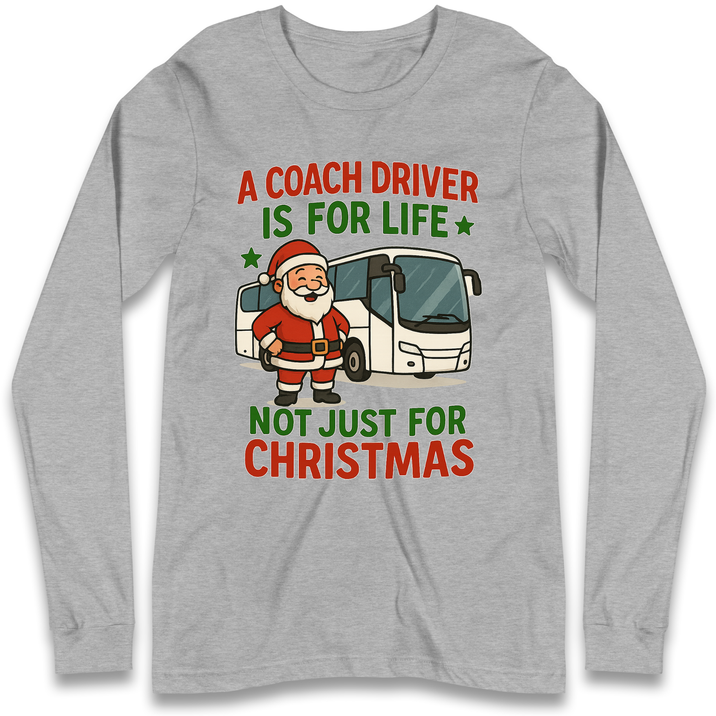 Coach Driver Christmas Longsleeve T Shirt