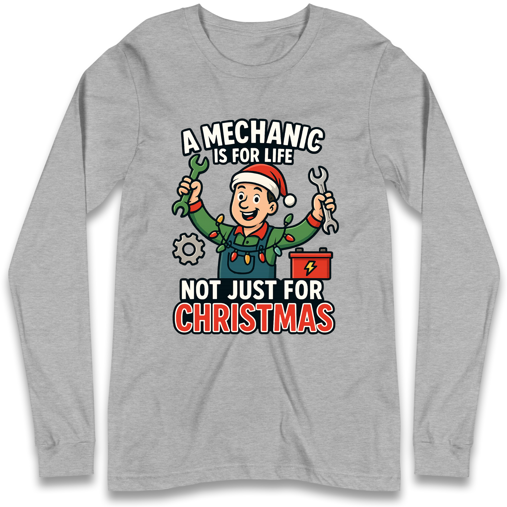 Mechanic Christmas Longsleeve T Shirt