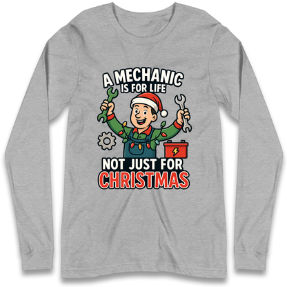 Mechanic Christmas Longsleeve T Shirt