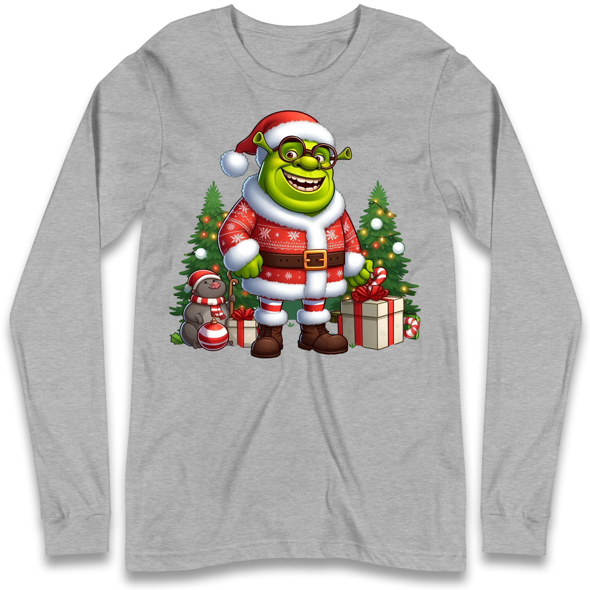 Shrek Santa Claus Presents Longsleeve T Shirt