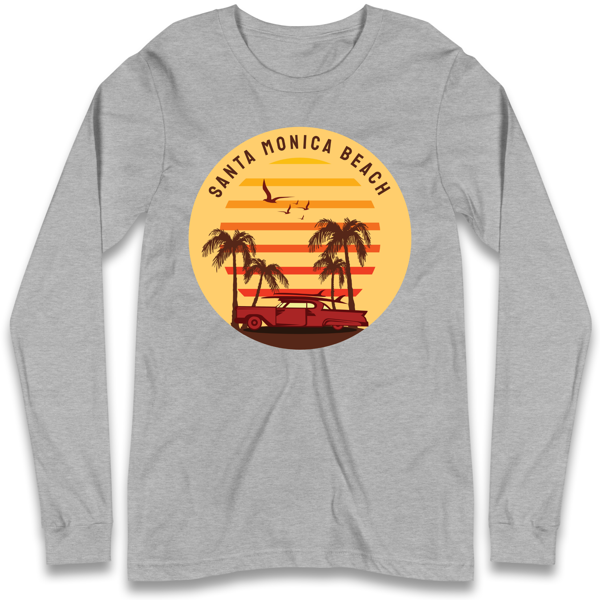 Santa Monica Beach Longsleeve T Shirt